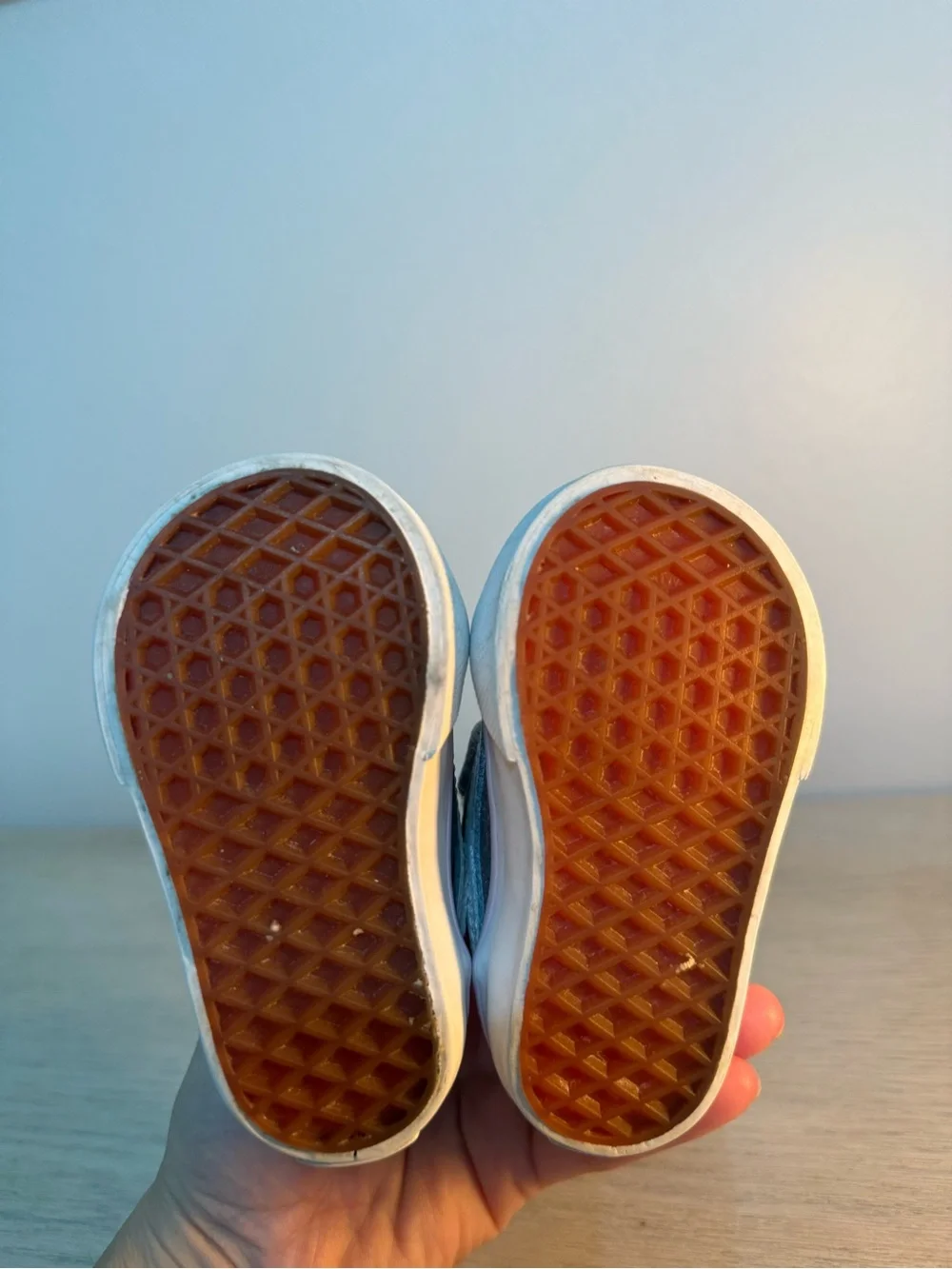 Vans glittery silver